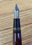 Vintage Sheaffer Carmine Striated Fountain Pen
