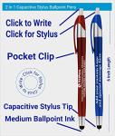 Custom Ink Ballpoint Pens with Logo - 70 Pack