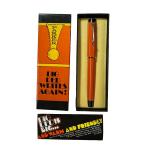 Vintage Parker Big Red Ballpoint Pen with Gold Trim