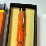 Vintage Parker Big Red Ballpoint Pen with Gold Trim