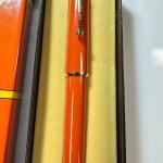 Vintage Parker Big Red Ballpoint Pen with Gold Trim