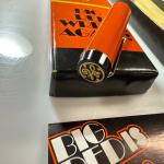 Vintage Parker Big Red Ballpoint Pen with Gold Trim