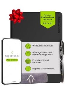 Rocketbook Pro 2.0 Smart Notebook - Black