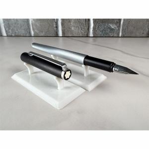 Montblanc 1120 Vintage Fountain Pen - Silver & Black