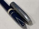 Sheaffer Vintage Silver Cap Blue Fountain Pen