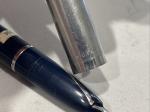 Sheaffer Vintage Silver Cap Blue Fountain Pen