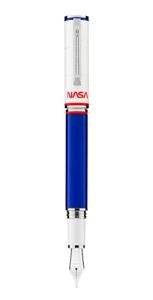 Montegrappa NASA Atlantis Fountain Pen - Blue/White/Red