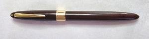 Vintage 1950s Sheaffer Brown Touchdown Fountain Pen