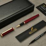 BEILUNER Luxury Rollerball Pen with 24K Gold Trim