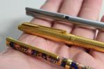 Vintage Cloisonné Enamel Ballpoint Pens Set