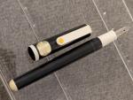 Vintage Black and White Sailor Candy Fountain Pen