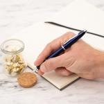 Engraved Cross Century II Blue Rollerball Pen