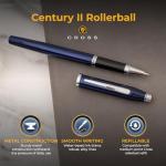 Engraved Cross Century II Blue Rollerball Pen