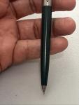 Vintage Parker Green and Silver Ballpoint Pen