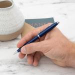 Engraved Cross Century II Blue Ballpoint Pen