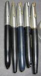Set of 5 Vintage Parker Fountain Pens