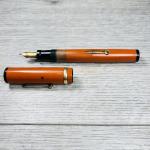 Vintage Orange NATIONAL Fountain Pen with 14KT Nib