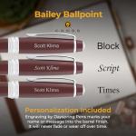Personalized Cross Bailey Red Ballpoint Pen