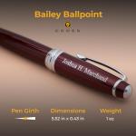 Personalized Cross Bailey Red Ballpoint Pen