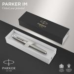 PARKER IM Stainless Steel Fountain Pen with Chrome Trim