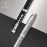 PARKER IM Stainless Steel Fountain Pen with Chrome Trim