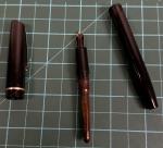 Osmiroid 65 Vintage Fountain Pen Black Chrome Gold Nib