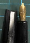 Osmiroid 65 Vintage Fountain Pen Black Chrome Gold Nib