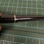 Osmiroid 65 Vintage Fountain Pen Black Chrome Gold Nib