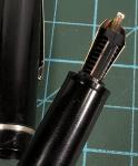 Osmiroid 65 Vintage Fountain Pen Black Chrome Gold Nib