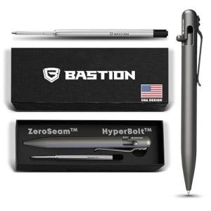 BASTION® Luxury Titanium Gray Bolt Action Pen
