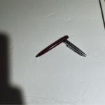 Waterman Vintage Red and Silver Engraved Pen