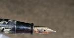 Mabie Todd Green Marble Swan Fountain Pen