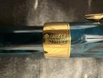 Vintage 1997 Parker Sonnet Green Marble Fountain Pen