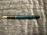 Vintage 1997 Parker Sonnet Green Marble Fountain Pen