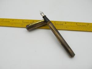 Brown Marbled Vintage Waltham Fountain Pen