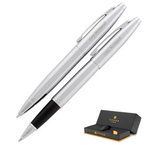 Cross Calais Engraved Chrome Gift Pen Set