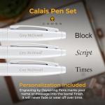 Cross Calais Engraved Chrome Gift Pen Set