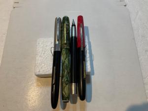 Set of 4 Vintage Fountain Pens