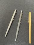 Parker Vintage Stainless Steel Gold Tone Pen Set