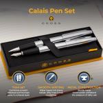 Engraved Cross Calais Chrome Pen Gift Set