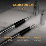 Engraved Cross Calais Chrome Pen Gift Set