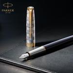 PARKER Sonnet Matte Black Fountain Pen with Gold Trim