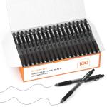 Shuttle Art 100-Pack Retractable Black Gel Pens