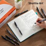 Shuttle Art 100-Pack Retractable Black Gel Pens