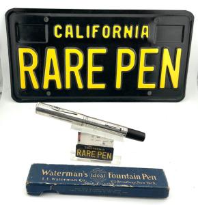 Vintage Waterman 456 Sterling Silver Fountain Pen