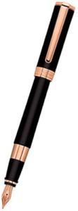 Aurora Tu Black Rose Gold Fountain Pen