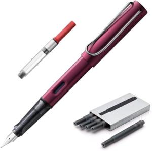Lamy AL-Star Black Purple Fine Nib Pen Set