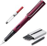 Lamy AL-Star Black Purple Fine Nib Pen Set