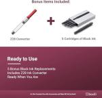 Lamy AL-Star Black Purple Fine Nib Pen Set