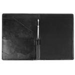 Elegant Leather Portfolio with Pen and Card Holders